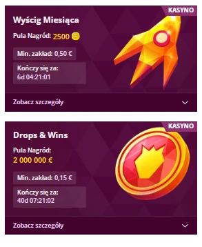 Turnieje w kasynie Malina